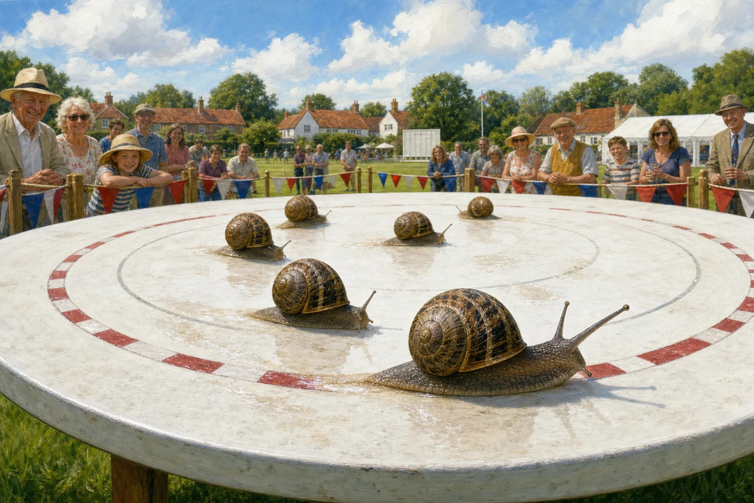 Congham’s World Snail Racing Championship Is Ready, Steady and Slow Today