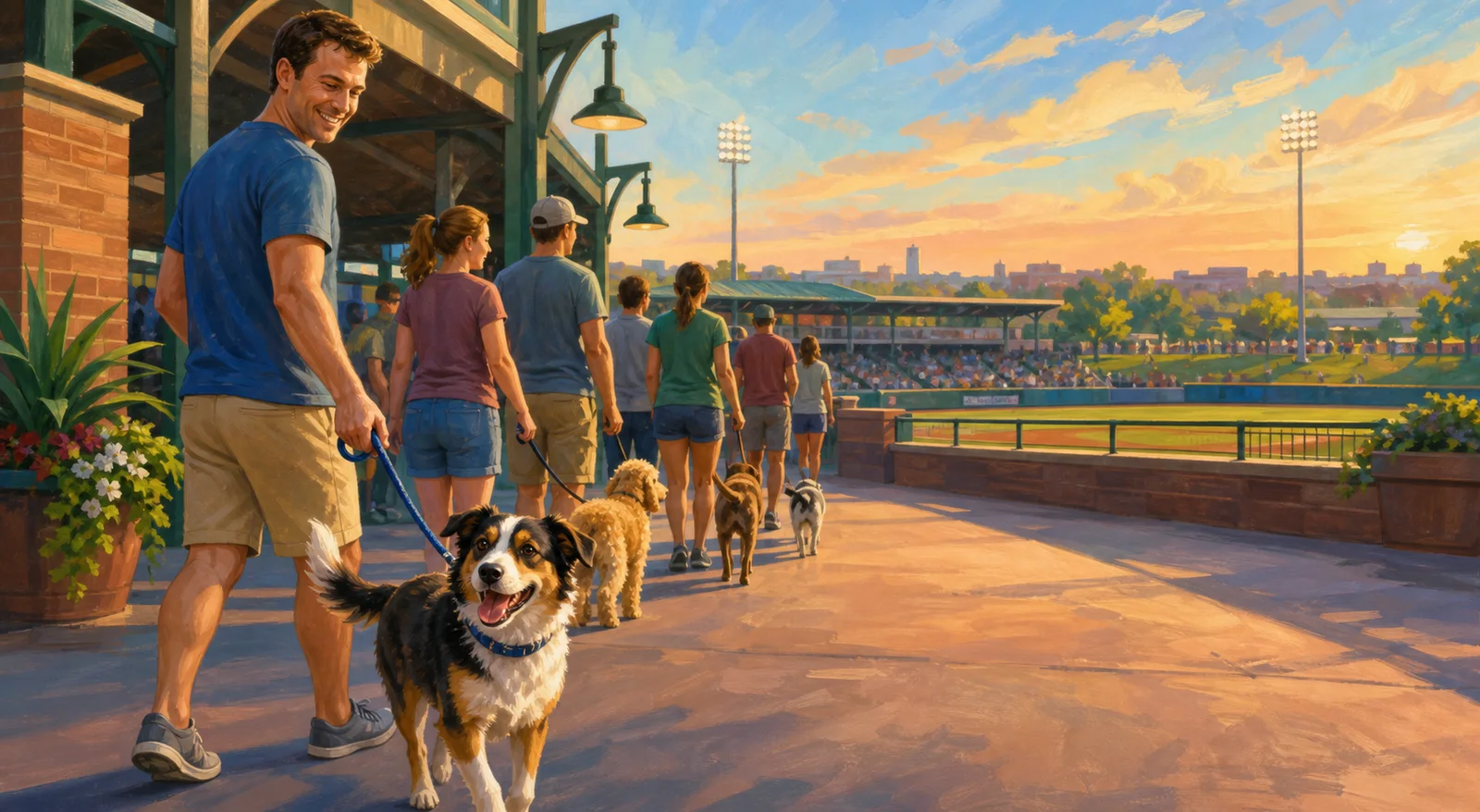 Des Moines Gives the Pregame Parade to the Dogs Tonight