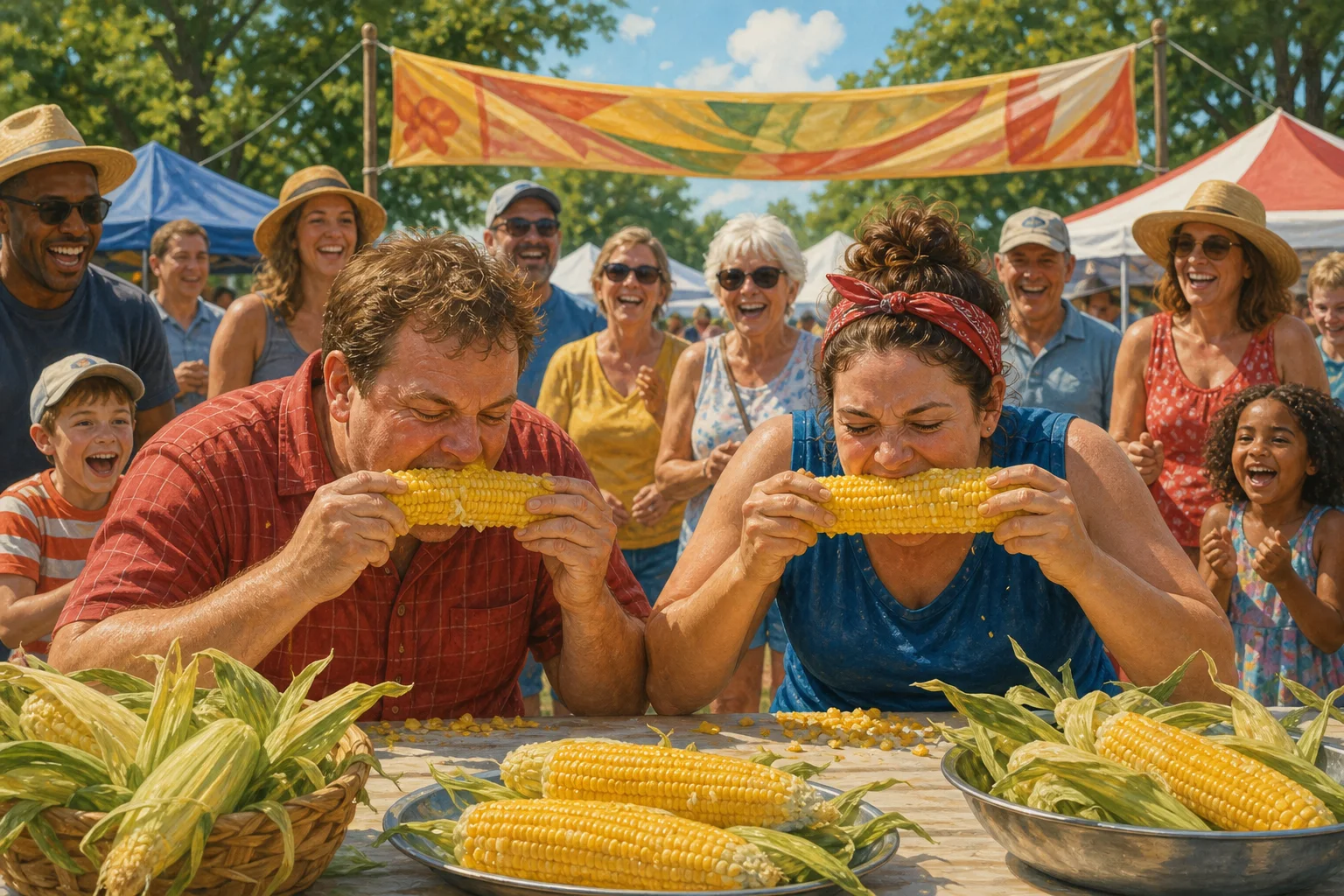 Fairborn’s Sweet Corn Festival Puts a Corn-Eating Contest on the Clock