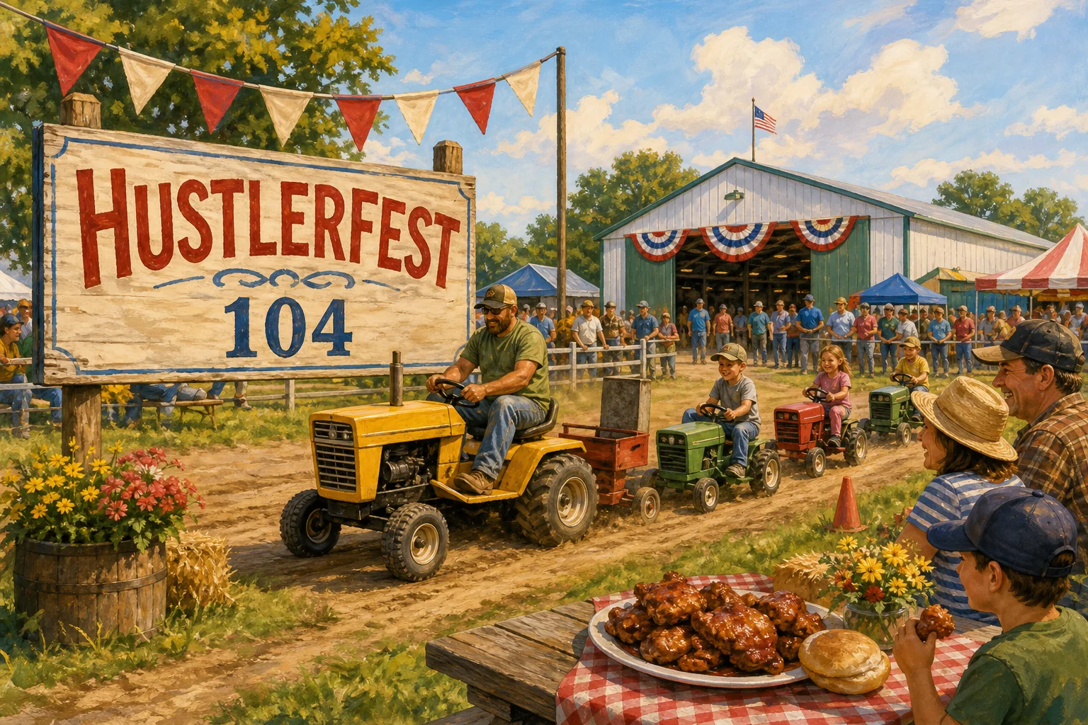 Hustlerfest Is Back, and This Tiny Wisconsin Village Has a Tractor Pull to Prove It