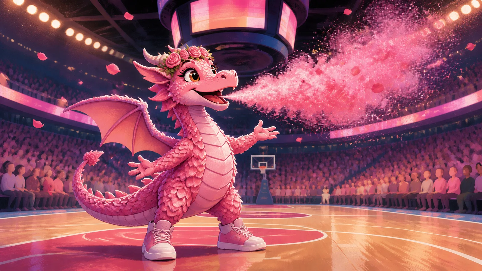Portland Got a Glitter-Breathing Dragon, and Rose Arrived at Halftime