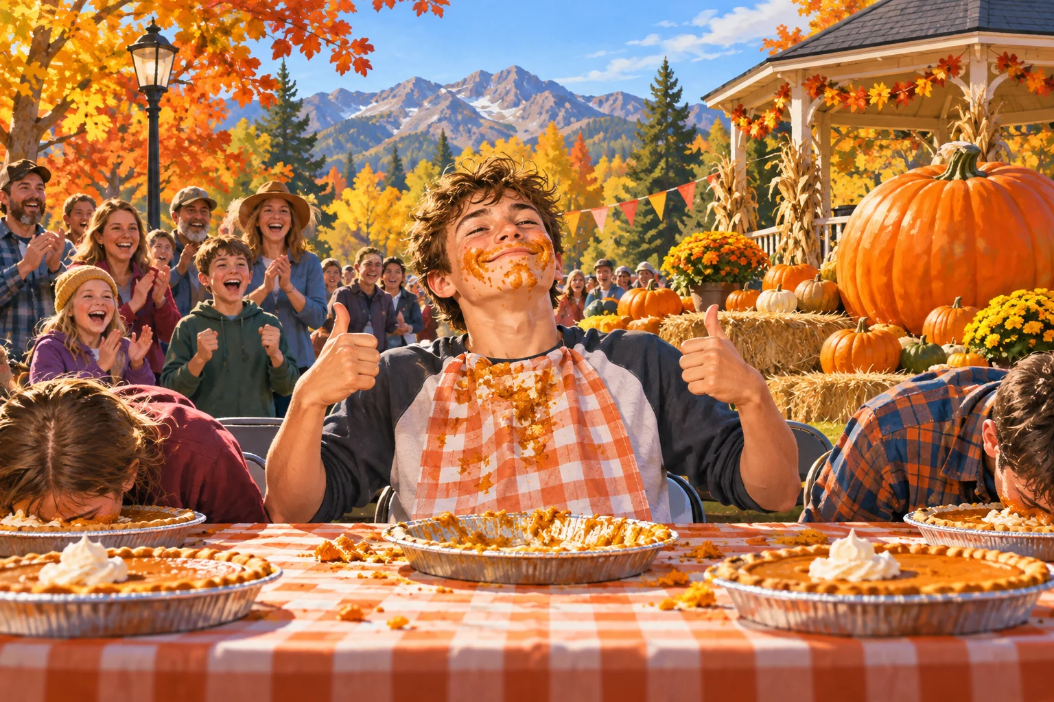 Ammon’s 13-Year-Old Pie-Eating Champ Came for Free Pie