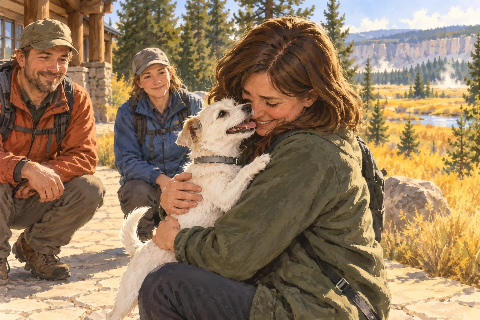 Luna Reunites With Her Family After a Month in Yellowstone