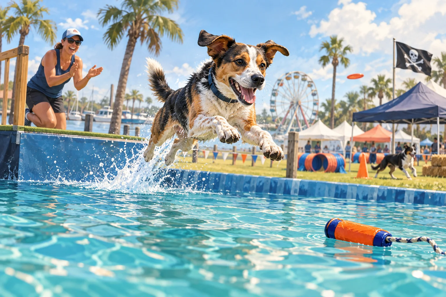 Fort Pierce’s Pirate Cluster Gives Dogs a Weekend of Splashy Sports